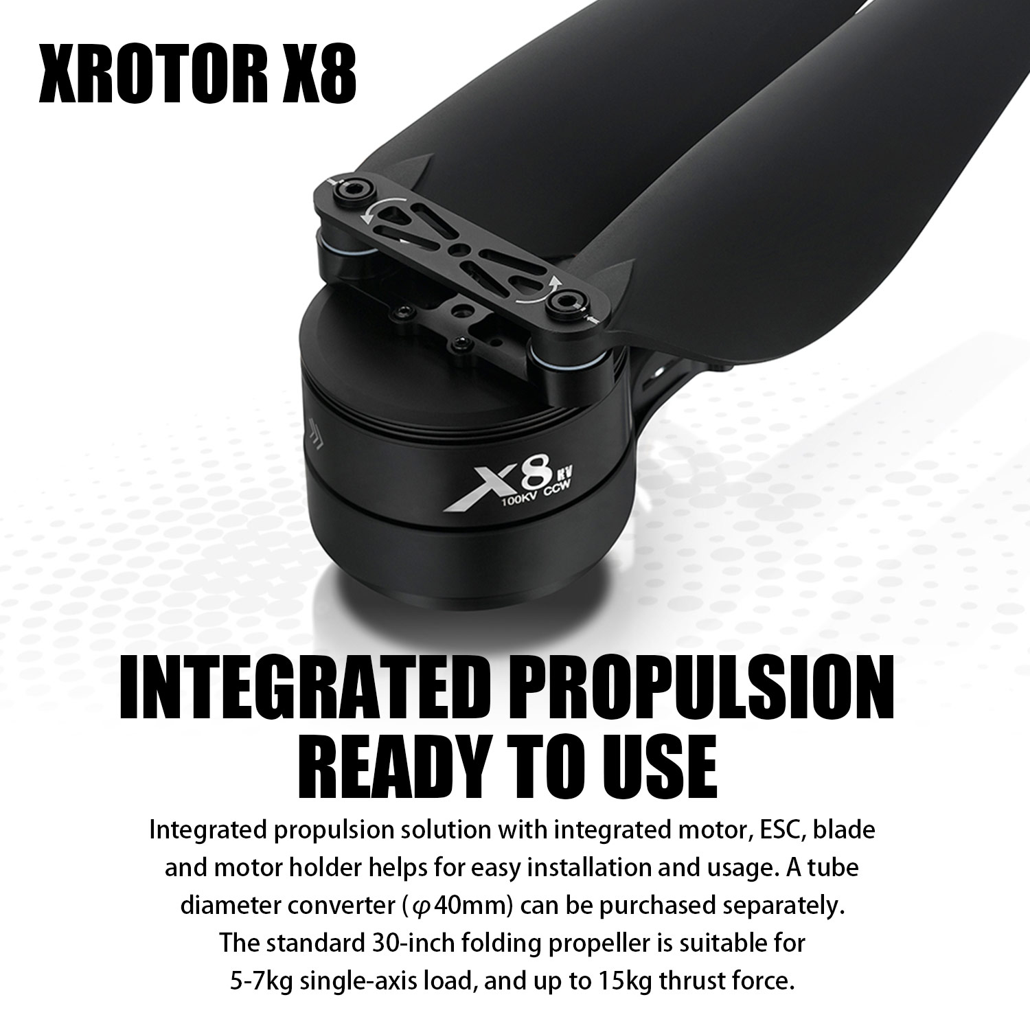 Drone Kit Heavy Lift - Kit de système d'alimentation X8 :