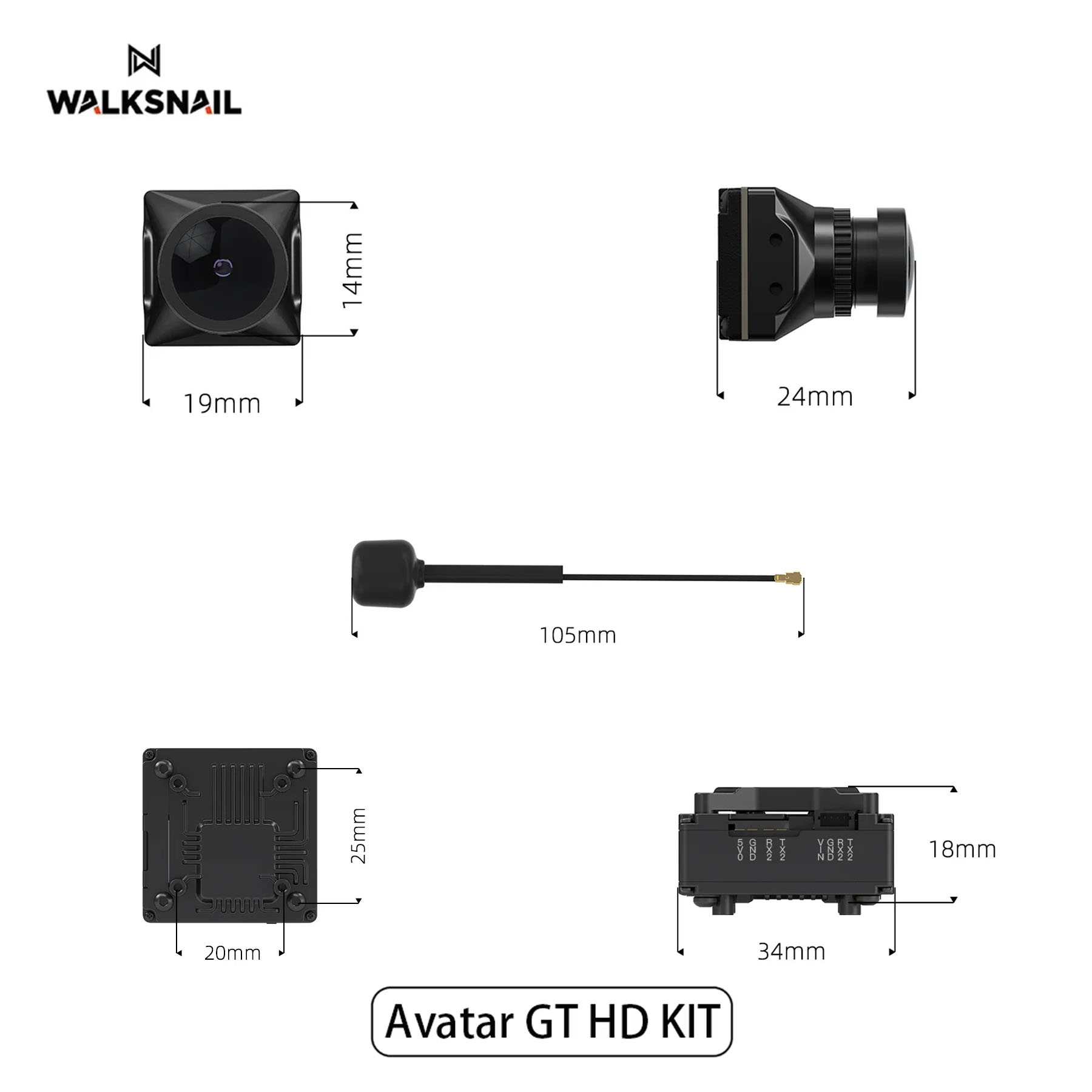 Walksnail Avatar GT HD KIT 2W  - Drone Kit Racing avis et prix